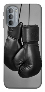 Чехол Черные боксерские перчатки для Motorola Moto G31