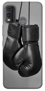 Чехол Черные боксерские перчатки для Nokia G11 Plus