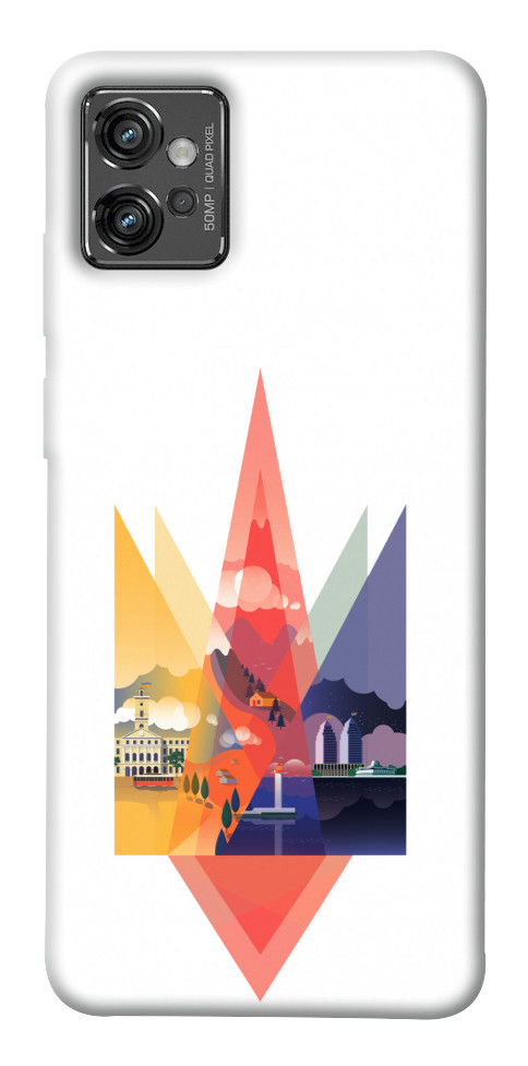 Чехол Украина иллюстрация для Motorola Moto G32