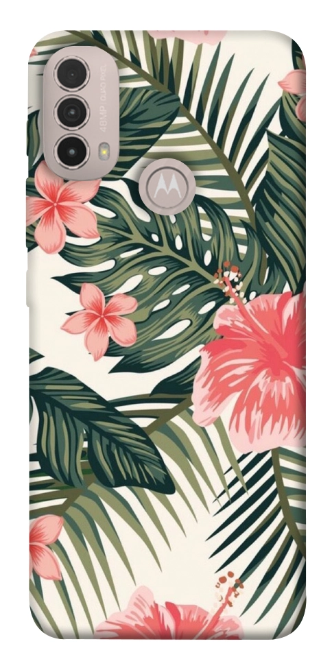 Чохол Tropic flowers для Motorola Moto E40