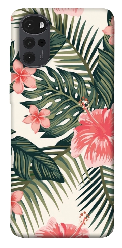 Чохол Tropic flowers для Motorola Moto G22