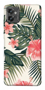 Чохол Tropic flowers для Motorola Moto G32