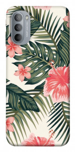 Чехол Tropic flowers для Motorola Moto G31