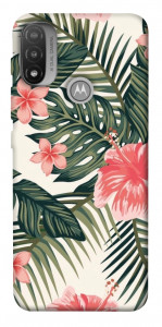 Чехол Tropic flowers для Мotorola Moto E20