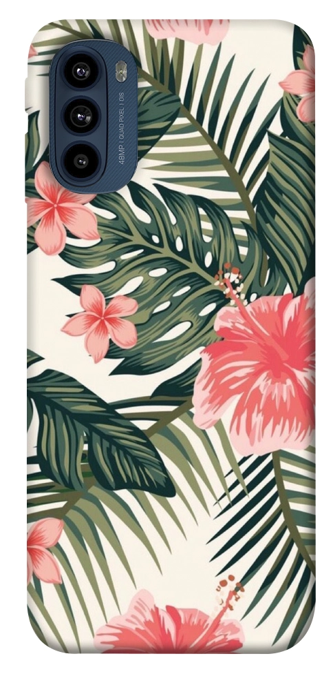 Чохол Tropic flowers для Motorola Moto G41