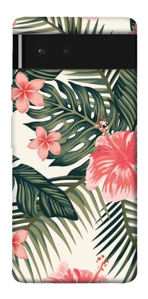 Чехол Tropic flowers для Google Pixel 6