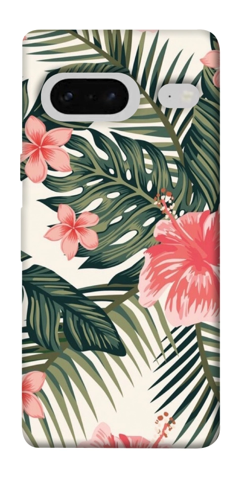 Чехол Tropic flowers для Google Pixel 7