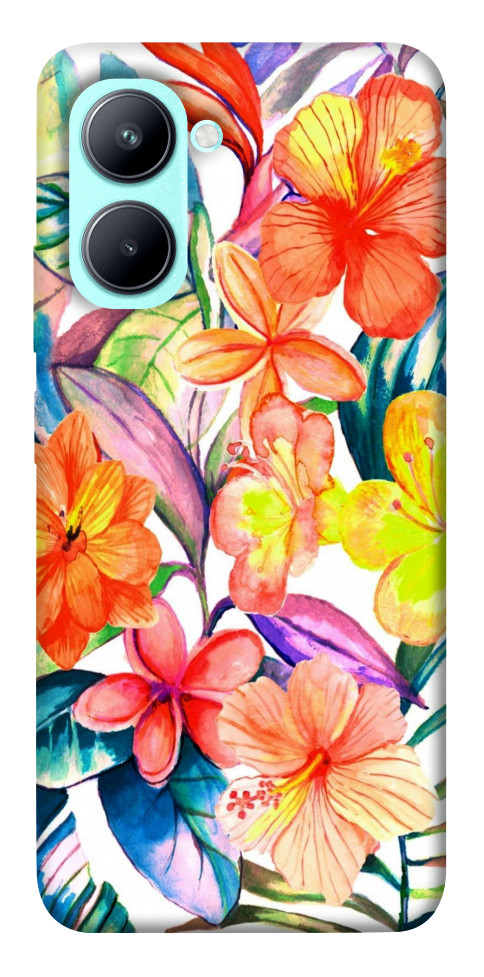 

Чехол Цветочный коктейль для Realme C33 1529352