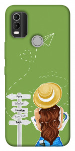 Чехол Travel girl для Nokia C21 Plus