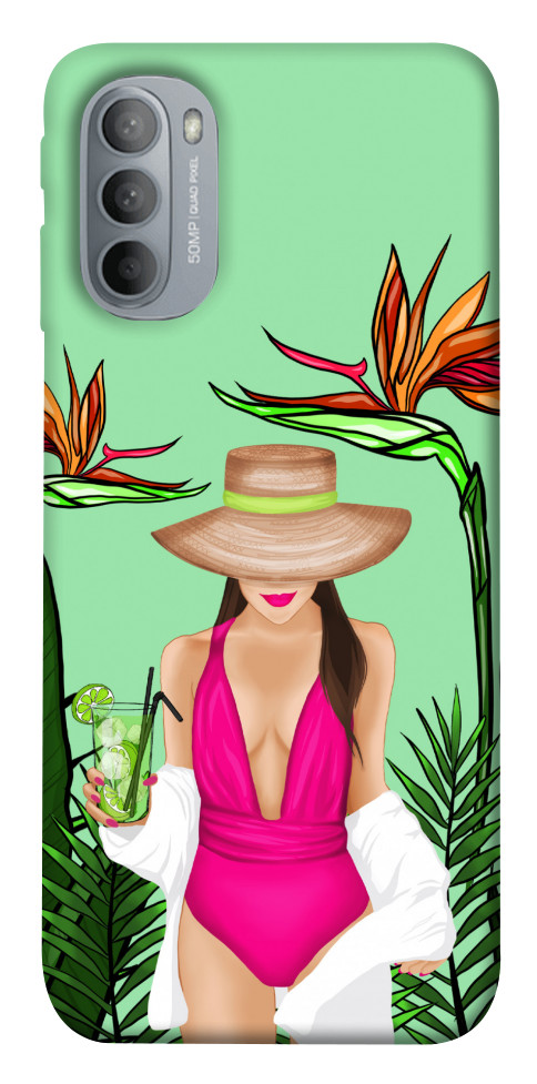 

Чехол Tropical girl для Motorola Moto G31 1530182