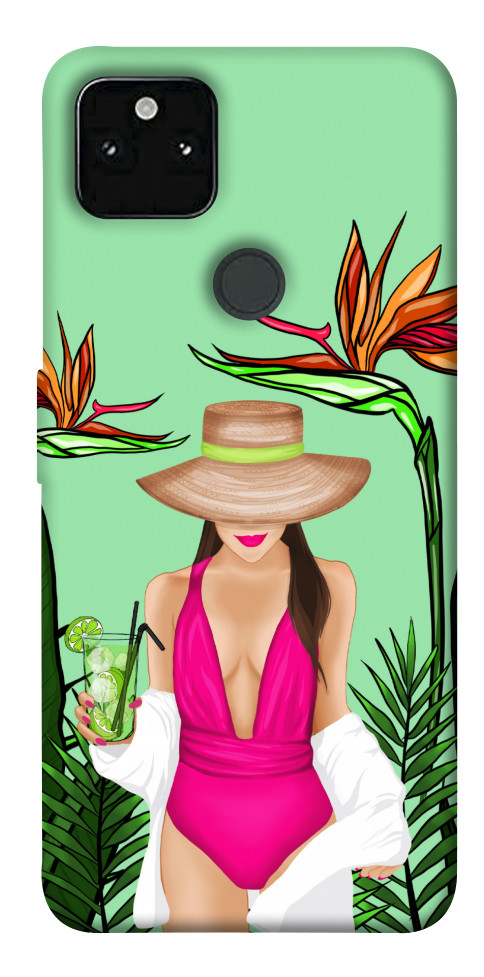 

Чохол Tropical girl для Google Pixel 5A 1530206