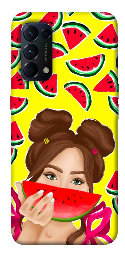 Чехол Watermelon girl для Oppo Reno 5 4G