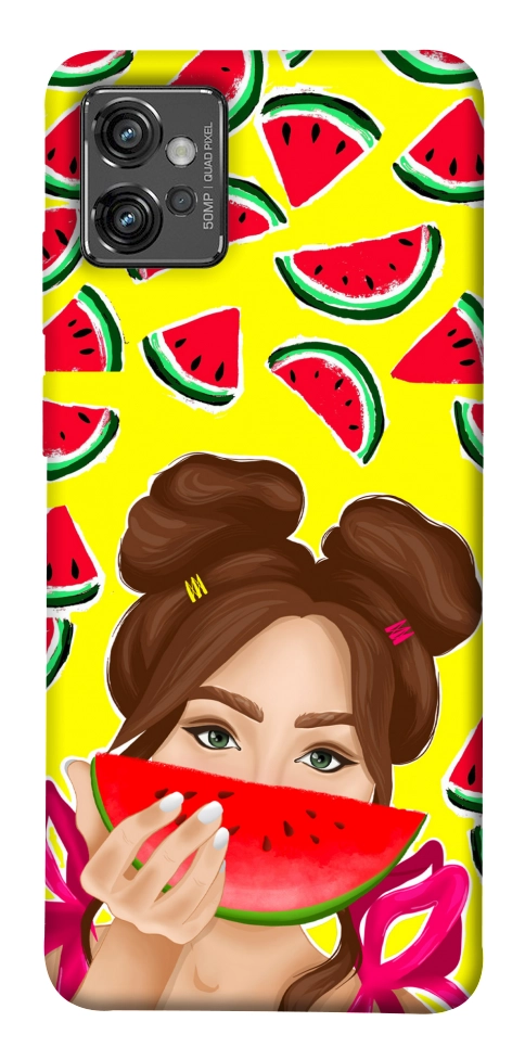 Чохол Watermelon girl для Motorola Moto G32