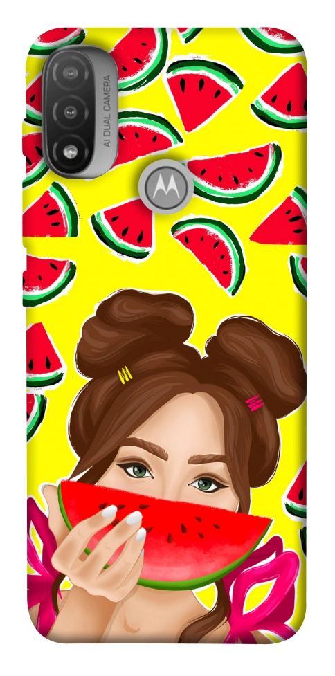 Чехол Watermelon girl для Мotorola Moto E20