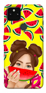 Чехол Watermelon girl для Google Pixel 5A