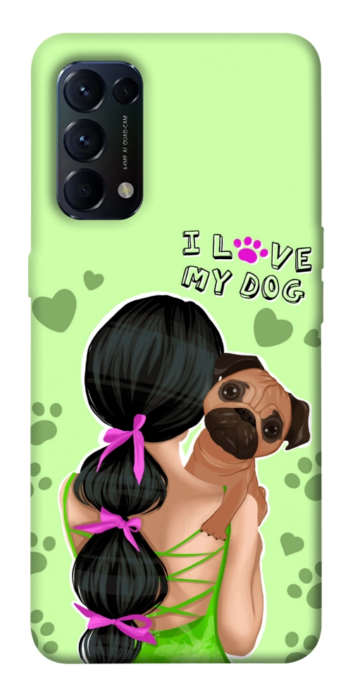 Чехол Love my dog для Oppo Reno 5 4G