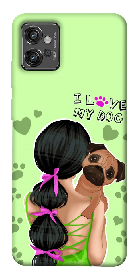 Чехол Love my dog для Motorola Moto G32