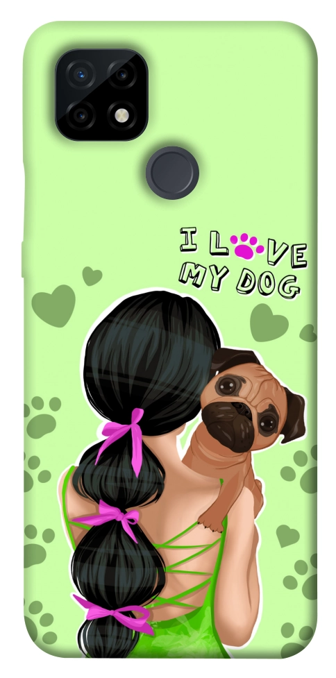 Чехол Love my dog для Realme C21