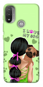 Чехол Love my dog для Мotorola Moto E20