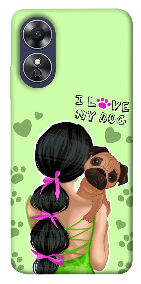 Чехол Love my dog для Oppo A17