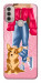 Чохол Girl and corgi для Motorola Moto E40