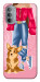 Чохол Girl and corgi для Motorola Moto G31