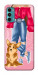 Чехол Girl and corgi для Motorola Moto G60