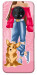 Чехол Girl and corgi для Nokia G50