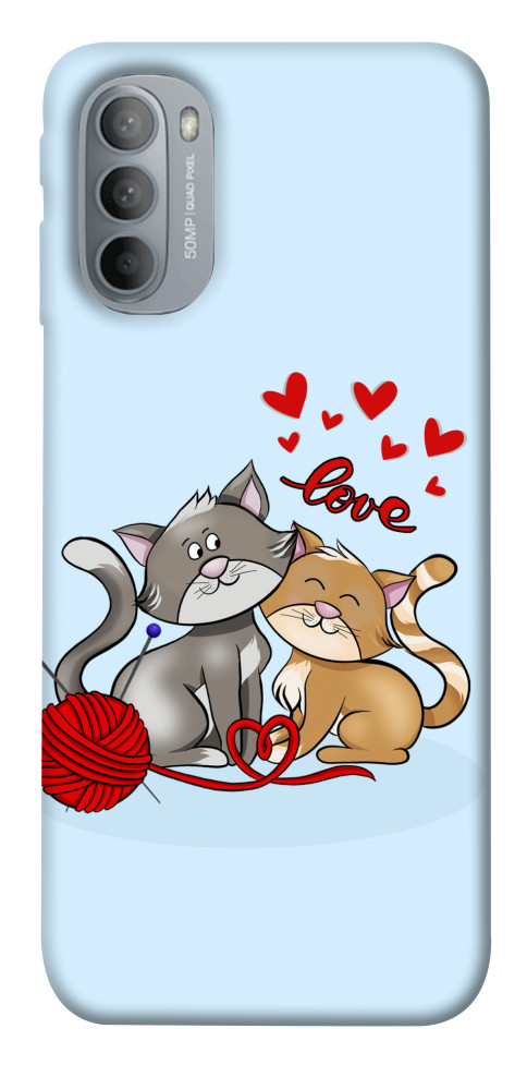 Чехол Два кота Love для Motorola Moto G31