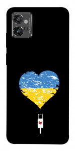 Чохол З Україною в серці для Motorola Moto G32