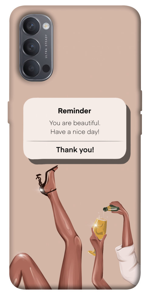 

Чехол Beautiful reminder для Oppo Reno 4 1532756