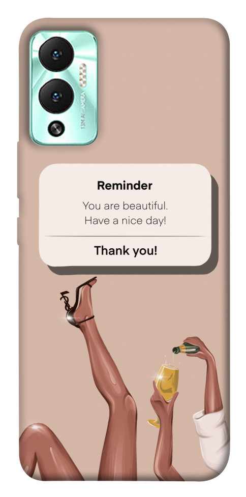 

Чехол Beautiful reminder для Infinix Hot 12 Play 1532779