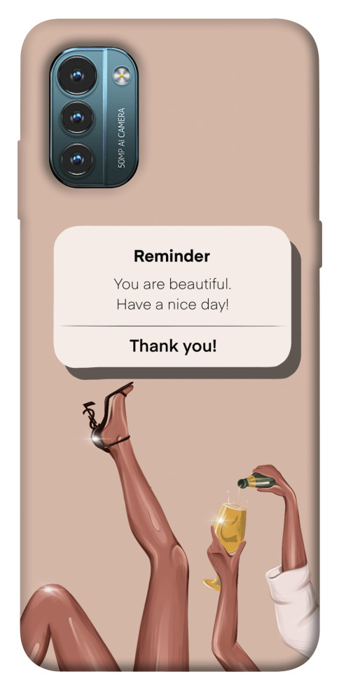 

Чехол Beautiful reminder для Nokia G21 1532781