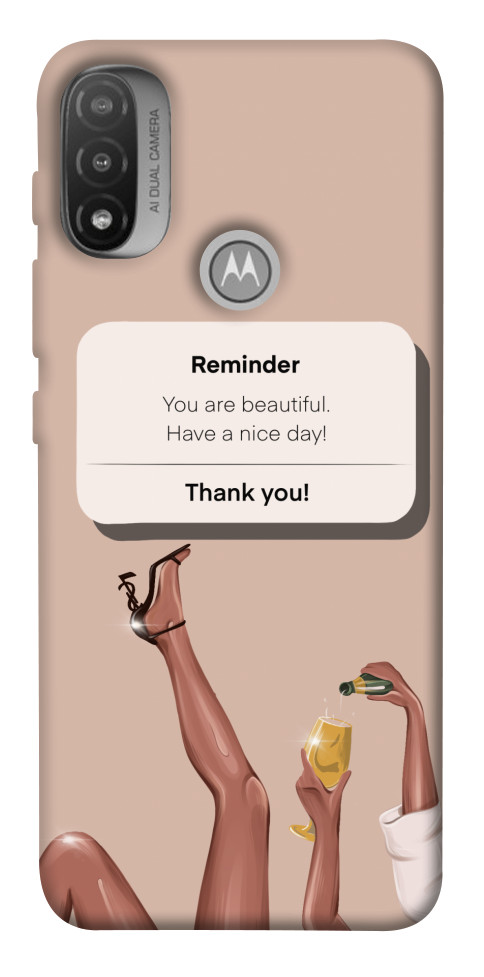 

Чехол Beautiful reminder для Мotorola Moto E20 1532784