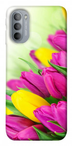 Чехол Красочные тюльпаны для Motorola Moto G31