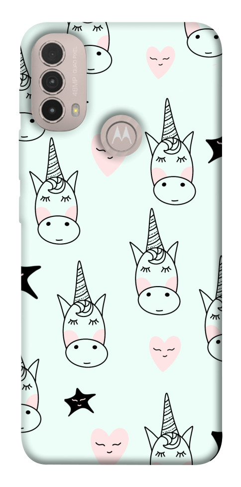 

Чехол Heart unicorn для Motorola Moto E40 1535035
