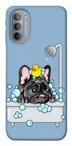 Чохол Dog in shower для Motorola Moto G31