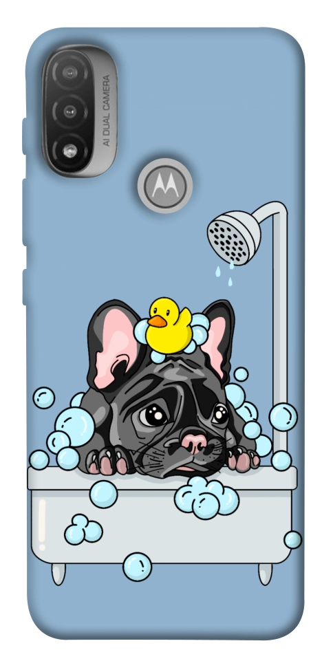 Чехол Dog in shower для Мotorola Moto E20