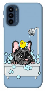 Чохол Dog in shower для Motorola Moto G41