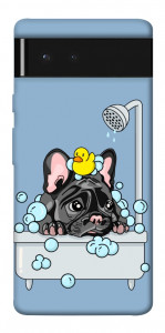 Чехол Dog in shower для Google Pixel 6