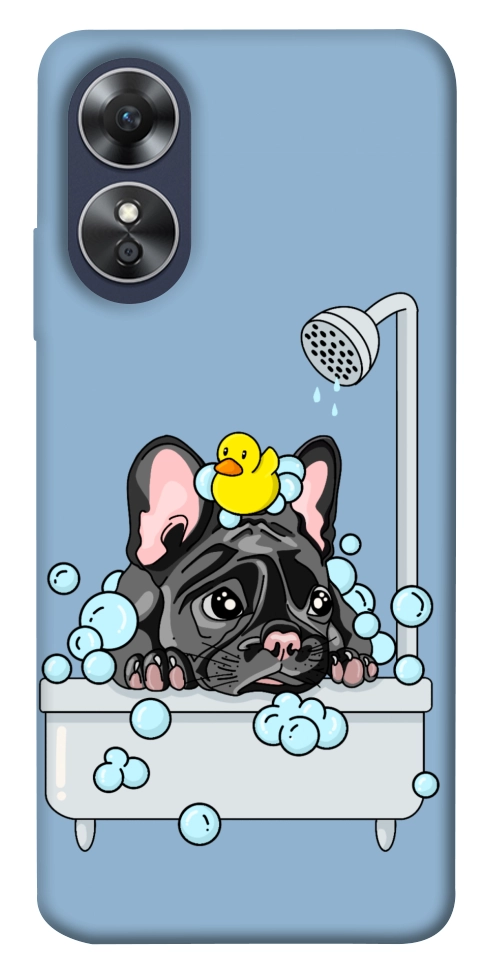 Чехол Dog in shower для Oppo A17