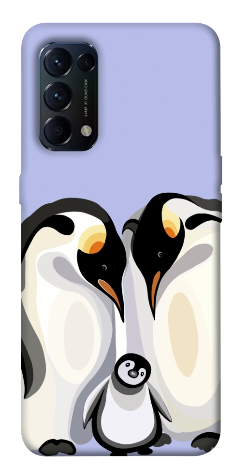 Чохол Penguin family для Oppo Reno 5 4G