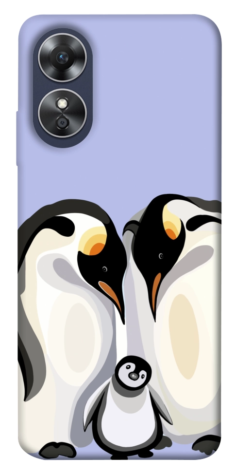 Чехол Penguin family для Oppo A17