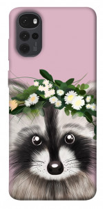 Чохол Raccoon in flowers для Motorola Moto G22