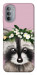 Чехол Raccoon in flowers для Motorola Moto G31