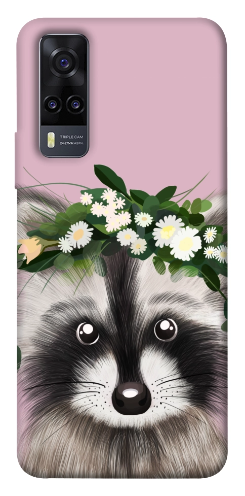 Чехол Raccoon in flowers для Vivo Y31