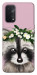 Чехол Raccoon in flowers для Oppo A74 5G