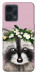 Чехол Raccoon in flowers для Realme 9 Pro+