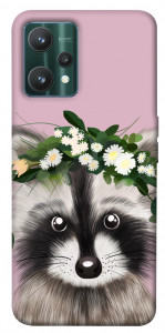 Чохол Raccoon in flowers для Realme 9 Pro