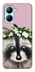 Чехол Raccoon in flowers для Realme C33